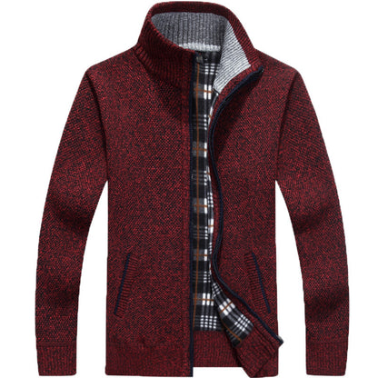 【M~3XL】2025 pulover de marime mare pentru bărbați, cu fermoar liber