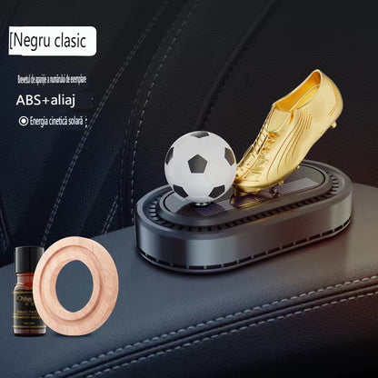 🔥🔥🚗Mașină Nouă Aromaterapie Mașină de fotbal rotativă solară Aromaterapie