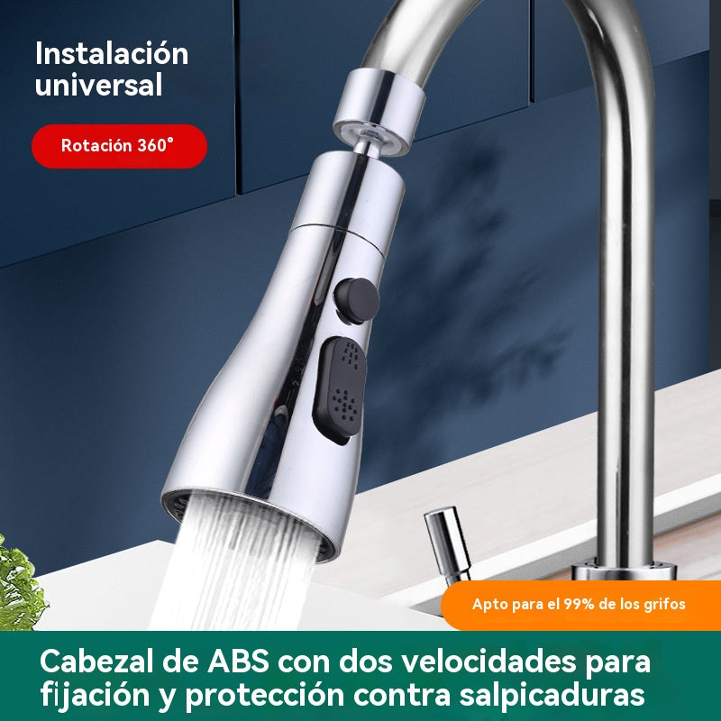 🚰🔥Boquilla de extensión de grifo giratoria de 360°