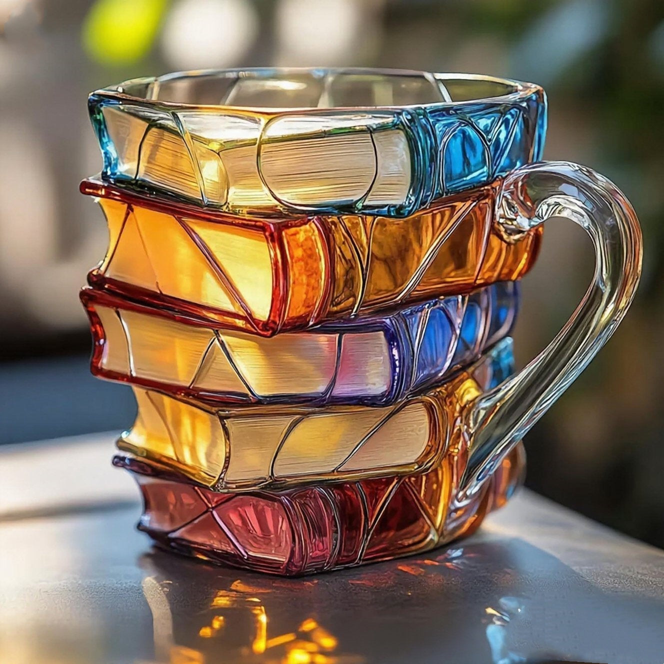 📚 🥤 3D poslikana skodelica za kavo v obliki knjige