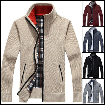 【M~3XL】2025 pulover de marime mare pentru bărbați, cu fermoar liber