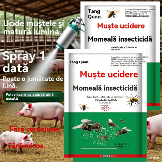🦟【5 pungi】 🦟Insecticid spray pentru uciderea muștelor de fermă, inodor, medicament pentru uciderea țânțarilor, uz casnic